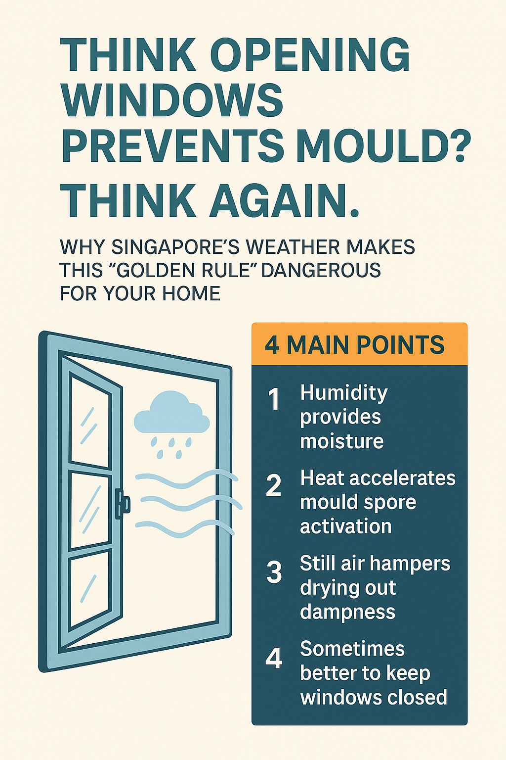 Think Opening Windows Prevents Mould? Think Again.